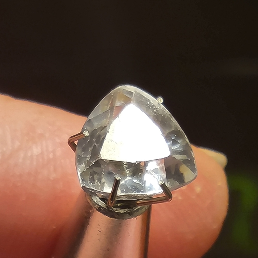 5.90 Cts Natural Aquamarine Trillion Cut Loose Gemstone 10x9.9x6.1mm